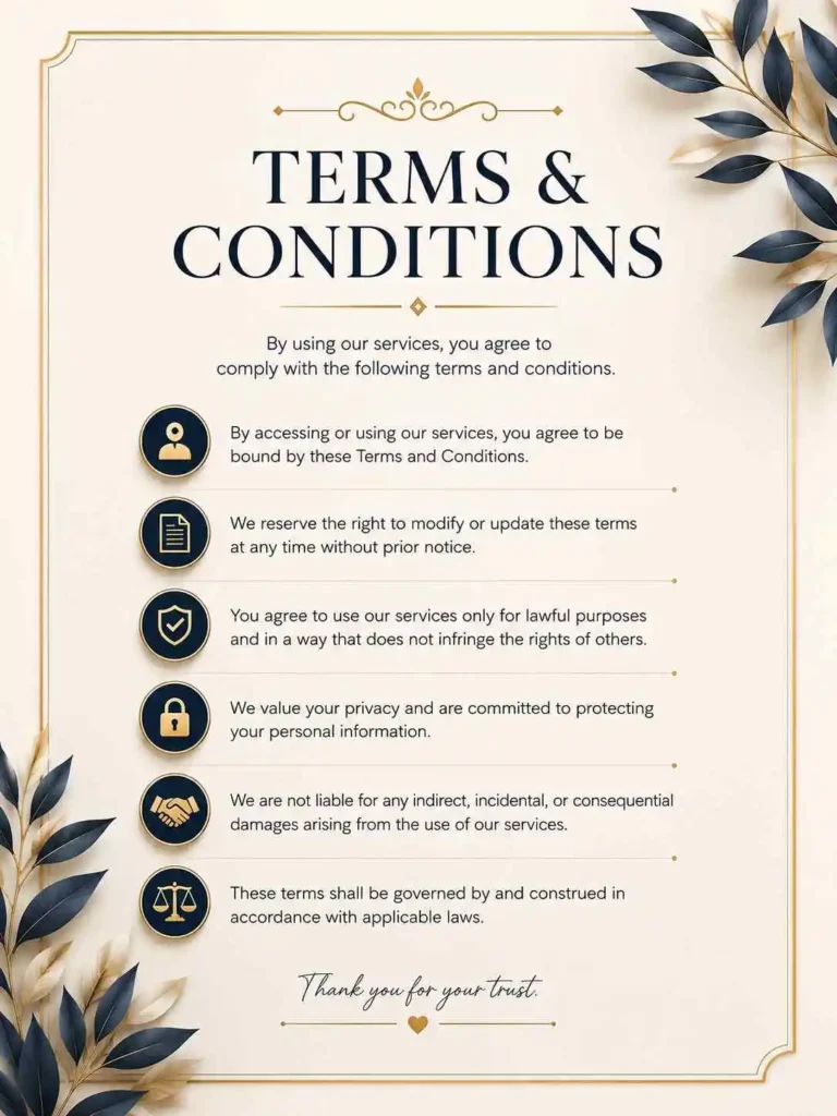 terms and conditions